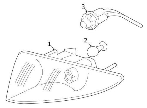 Genuine park/turn lamp 22667009