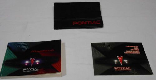 2000 pontiac montana owner&#039;s manual 3/pc.set &amp; black pontiac factory case,,