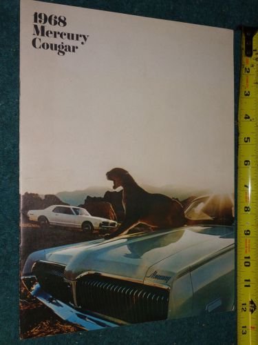 1968 mercury cougar prestige sales brochure / catalog nice original dealer item