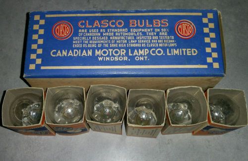 Lot of 6 vintage 1323 cp32 6-8v prefocused ge clasco bulbs