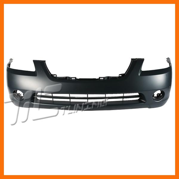 02-04 nissan altima unpainted primed front bumper cover w fog lamp hole kit