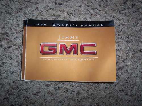 Purchase Gmc Jimmy 1998 Owners Manual In Rochester New York United States 