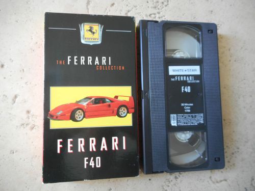 Ferrari f40 vhs tape 30 minute documentary + test drive