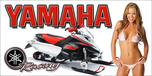 Yamaha snowmobile racing snocross garage banner - snow chic #7