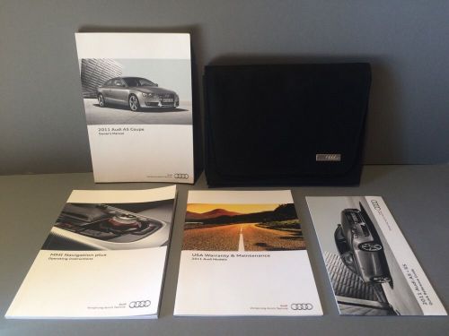 2011 audi a5 coupe  owners manual set #o359