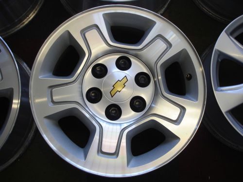 2007-10 chevy silverado avalanche 17&#034; factory original oem alloy wheel rim 5295