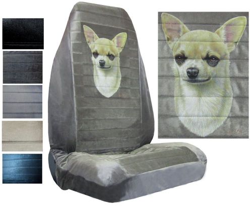 Velour seat covers car truck suv chihuahua high back pp #x