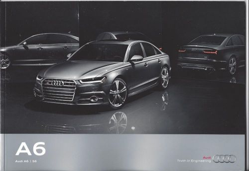 2016 audi a6 i s6 (models listed below) 55 page prestige brochure