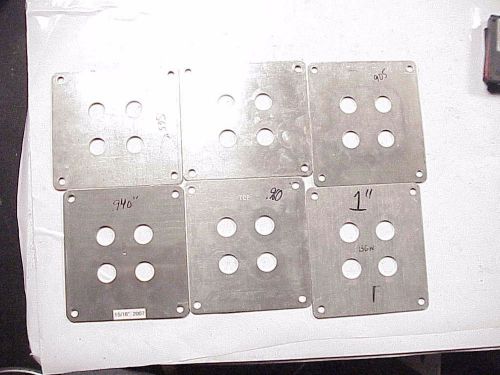 6 aluminum holley carburetor restrictor plates from dale earnhardt inc. mh4