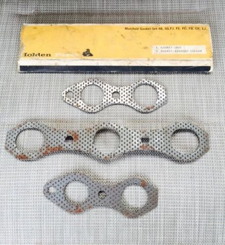 Holden 1953-63 fj-fe-fc-fb-ek-ej genuine nasco manifold gasket set!! rare!!