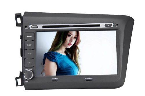 In-dash car dvd player gps navigation radio stereo for honda civic 2012+camera