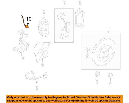 Ford oem anti-lock brakes-speed sensor 7l3z2c204a