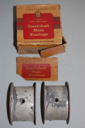 Crankshaft main bearing 1238451 1937-1959 plymouth dodge .001 nos mopar