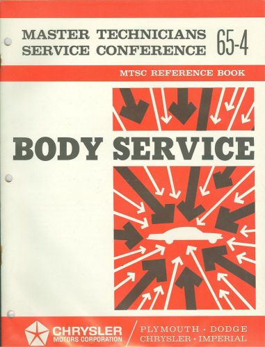 1965 chrysler/plymouth/dodge master technicians service training book #4