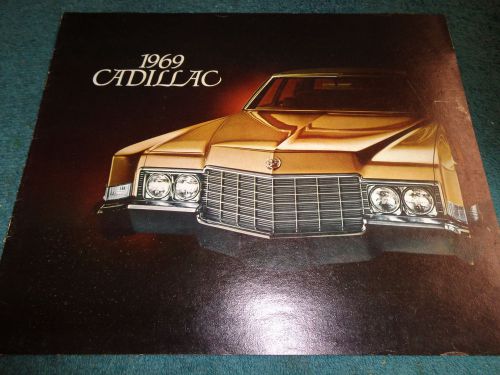 1969 cadillac dealer showroom sales catalog orig. brochure eldorado fleetwood++