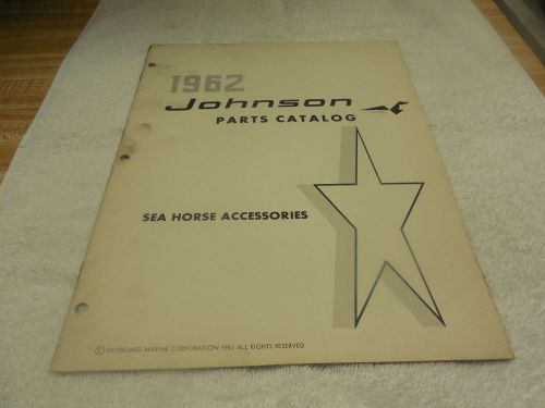 1962 johnson parts catalog sea horse accessories