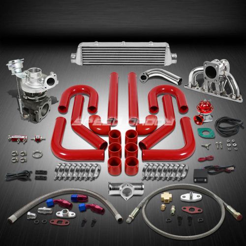 Td05 16g 360hp+10pc turbo charger+manifold+intercooler kit for d-series d15/d16