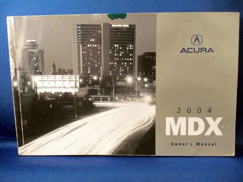 2004 acura mdx factory owners manual 04