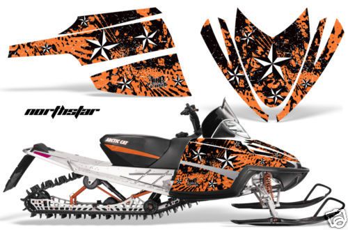 Amr sled sticker decal wrap kit m8 m7 arctic cat m series crossfire graphics str