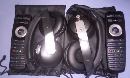 Mercedes benz s400,s550,s600,s63,s65 rear entertainment headphone &amp; remote set