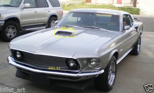 Purchase 69 70 FORD MUSTANG MACH 1 HOOD SCOOP CUSTOM BILLET GRILLE ...