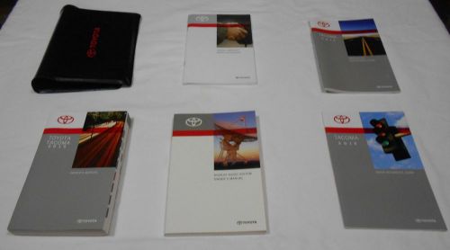 2015 toyota tacoma owner manual 5/pc.set + display audio &amp; toyota factory case