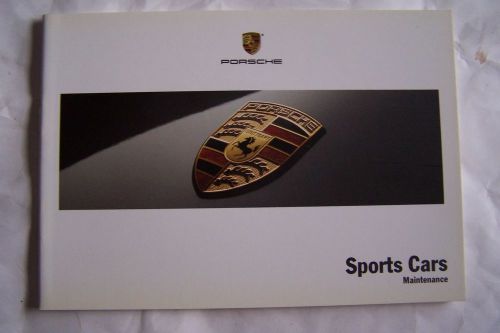 2004 porsche 911 owners maintenance book boxster carrera gt 2 service original