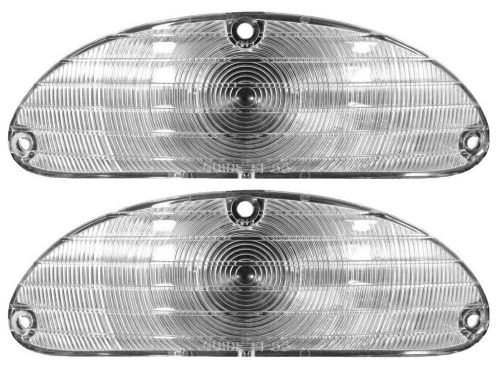 1955 chevrolet belair clear parking light lens pair