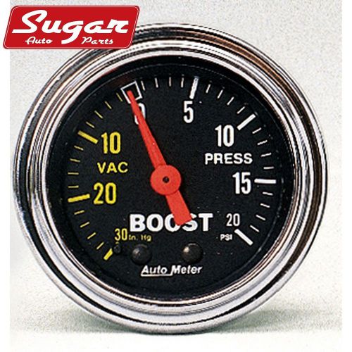 Auto meter 2401 traditional chrome mechanical boost/vacuum gauge