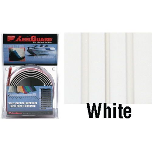 Keelguard 8 ft white keel guard for 21 - 22 ft boats - perfect for beaching