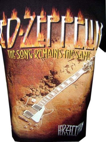 New vintage rock band music led-zeppelin heavy metal tattoo punk t-shirt sz m