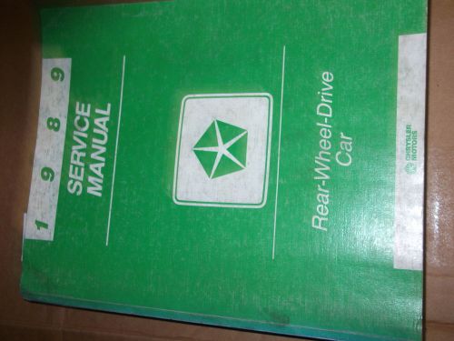 1989 chrysler rwd full size car shop service repair manual oem factory books 89