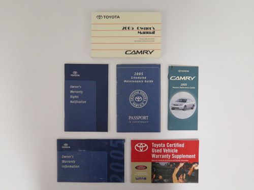 2005 toyota camry owners manual guide book