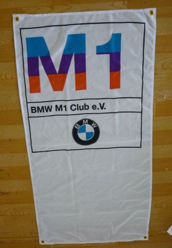 Bmw m1 banner flag - motorsport alpina hartge m5 mtechnic m535i m6 dtm e30 m3 z3