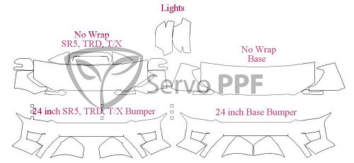 12+ toyota tacoma clear bra full kit ventureshield ultra by 3m