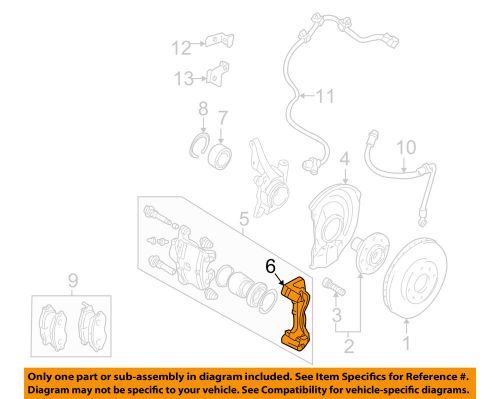 Mitsubishi oem 05-06 outlander brake-front-caliper mount mr307282