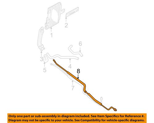 Mitsubishi oem 97-98 montero sport transmission oil cooler-return line mr305965