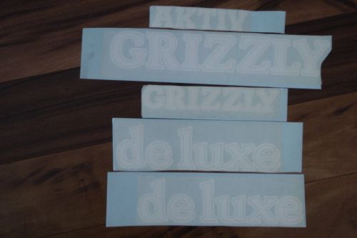 Aktiv grizzly deluxe nos decal set twin track snowmobile vintage rare de luxe