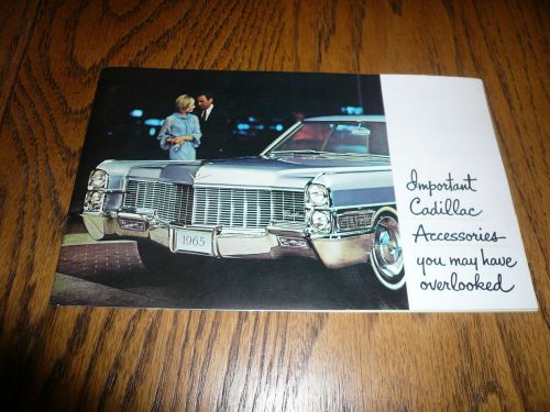 1965 cadillac accessories sales brochure - vintage