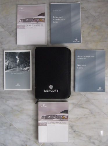 2005 mercury grand marquis owner&#039;s guide - cover + 5 booklets free priority ship