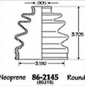 Empi 86-2145d cv boot kit