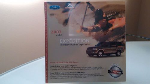 2003 ford expedition interactive owner experience. brand new oem sealed cd-rom.