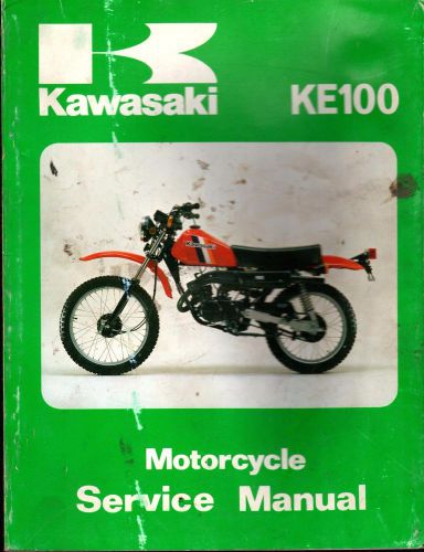 1979-82 kawasaki motorcycle ke100 p/n 99924-1011-02 service manual (824)