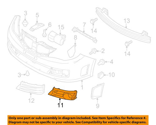 Subaru oem 08-10 impreza front bumper-fog lamp bezel right 57731fg270