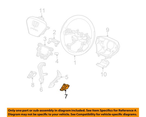 Honda oem 2006 element steering wheel-cruise switch 36770scva01