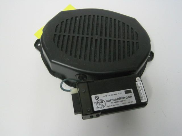 2004 04 bmw 330i e46 left rear door hk sub woofer speaker w/amp 65.12-06-920-999