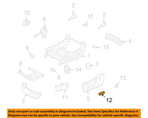 Lexus toyota oem 01-06 ls430 seats tracks-seat switch knob left 8492150140a1