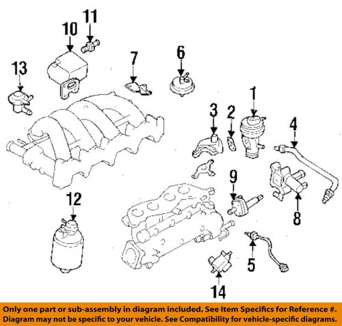 Nissan oem 95-98 240sx secondary air injection system-control valve 2378153f12