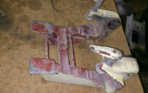 Vintage 30 hp johnson javelin outboard transom mount clamps midsection