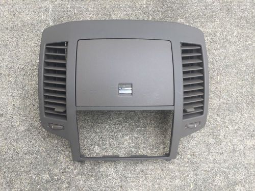 2005 2006 nissan altima dash radio bezel storage ac vents oem brown